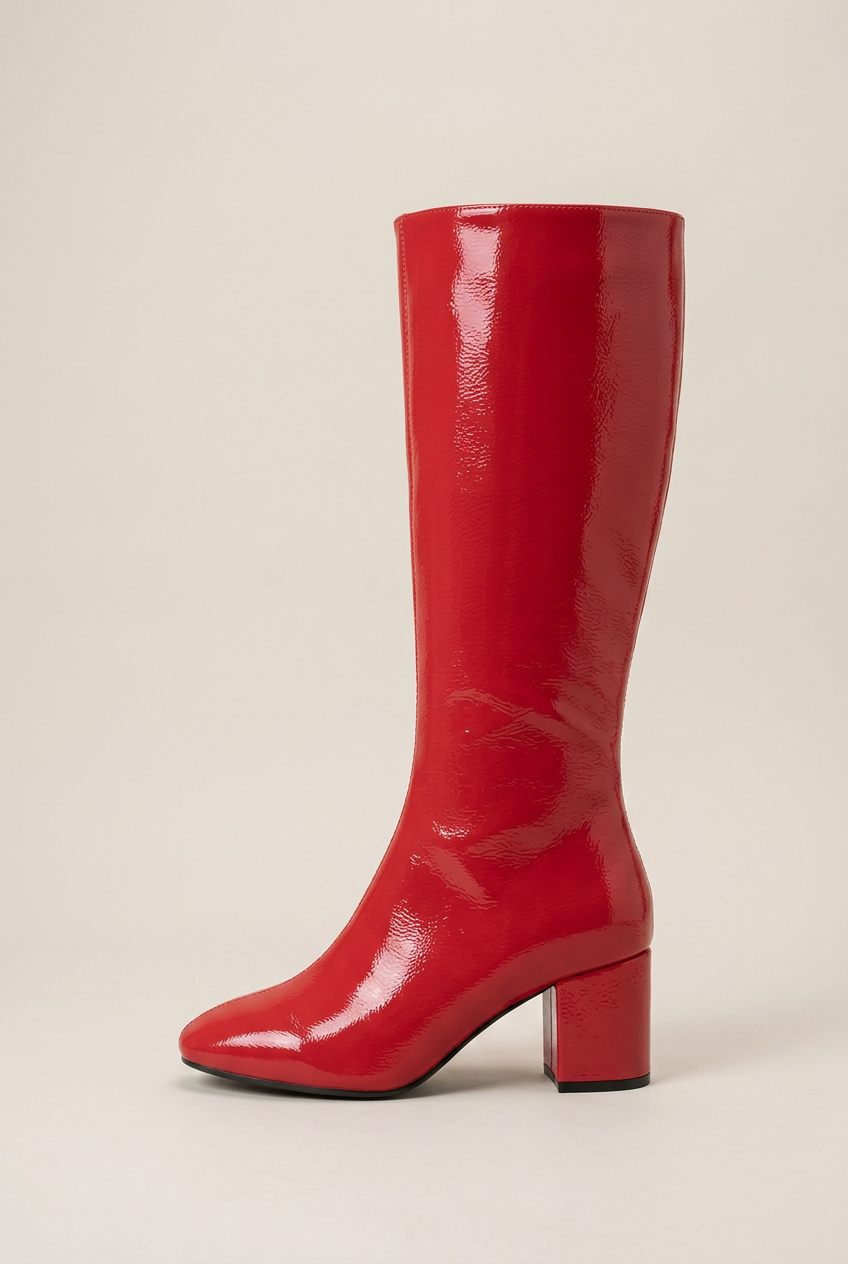 Ondine | High Heel Below-Knee Boots Square Toe Thick Heel Tall Boots