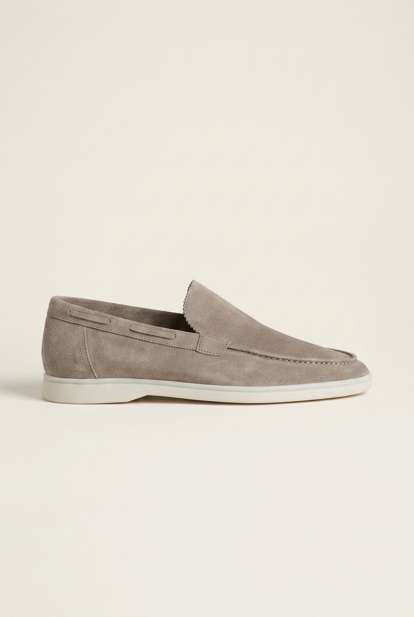 Repere | Men's Suede Driving Loafers Slip-On Flats Casual Moccasin Shoes