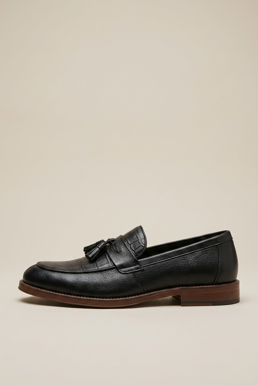 Facette | Men's Leather Shoes Casual Low-Top Round-Toe Spring Leisure Business-Casual Shoes