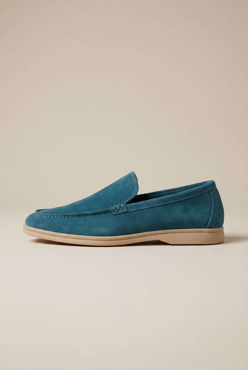 Apollo | Genuine Leather Loafers Slip-On Round Toe Height Increase Anti-Slip