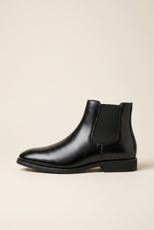 Ombre | Men's Classic Chelsea Boots Winter Leather Ankle Boots Slip-On