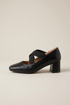 Reine | Square Toe Mary Jane Shoes Women French Retro Thick High Heel