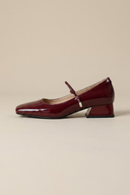 Margaux | Square Toe Mary Jane Shoes Women Patent Leather Low Block Heel