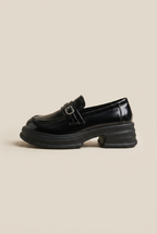 Margaux | Women's Retro Slip-On Loafers Thick Sole Round-Toe British Vintage Shoes