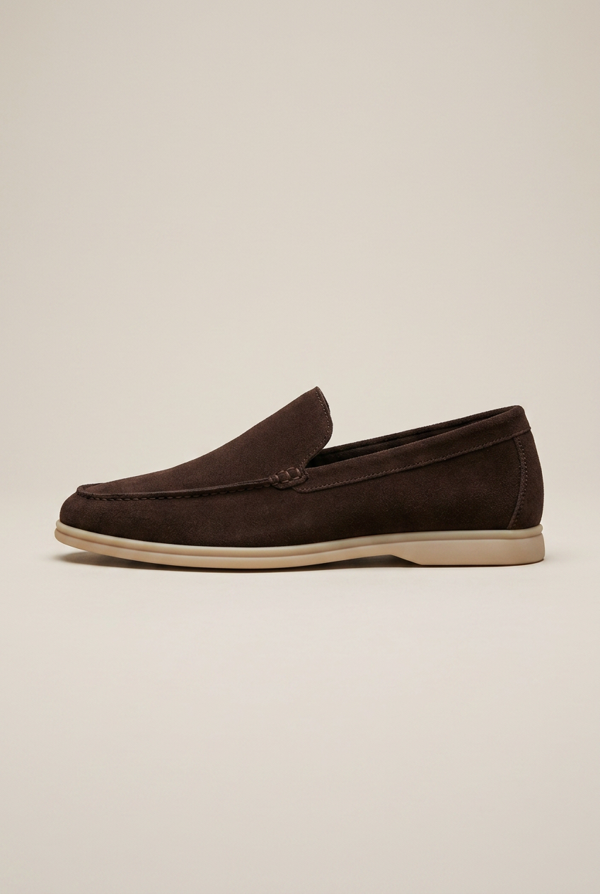 Apollo | Genuine Leather Loafers Slip-On Round Toe Height Increase Anti-Slip