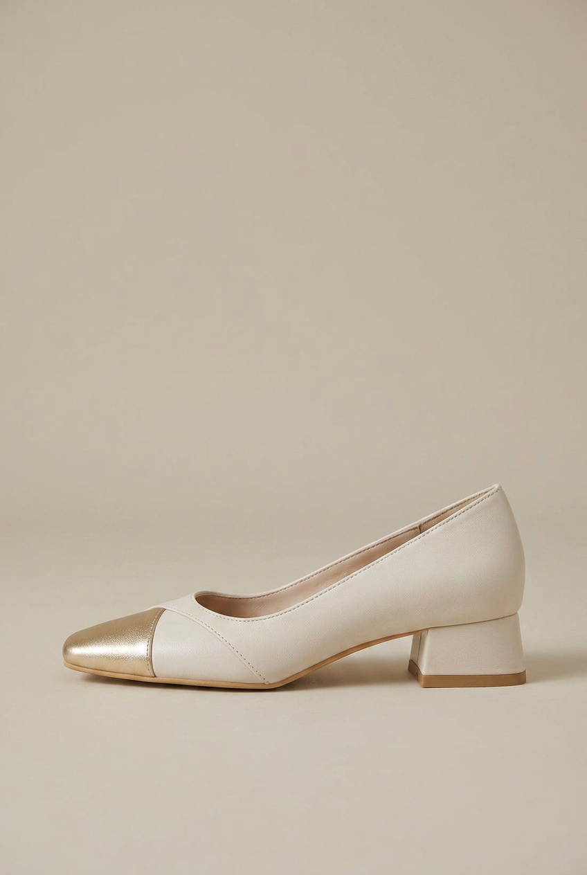 Women's Retro Square Toe Mary Janes – Genuine Leather Chunky Block Heel Slip-On Pumps Halloway Reed