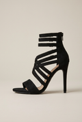 Reine | Women's Strappy Stiletto Sandals Cut-Out Wrap-Around High-Heel Evening Dress Sandals