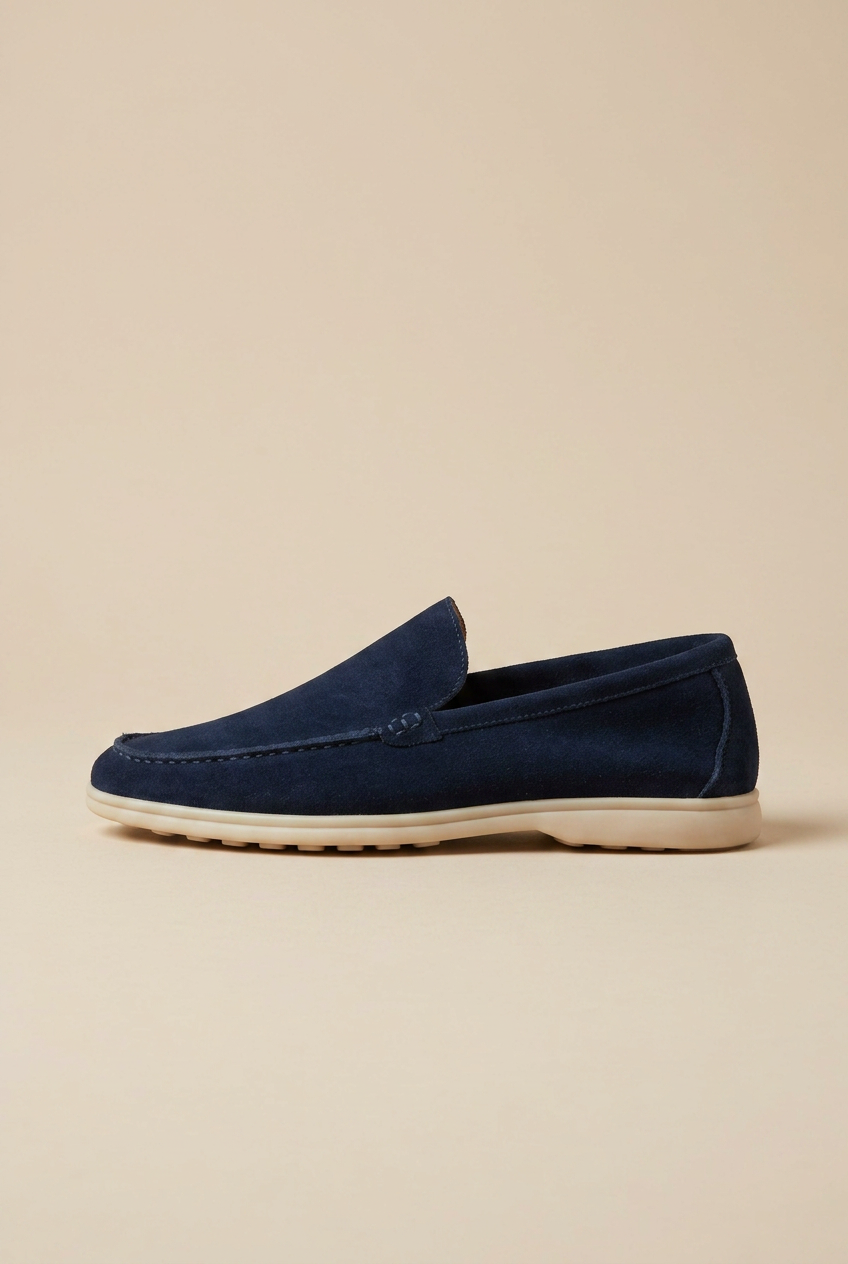 Apollo | Genuine Leather Loafers Slip-On Round Toe Height Increase Anti-Slip